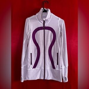 #357-🍋Lululemon Define Purple/Gray Zip-Up Size 4. In Excellent Pre-owned Cond.